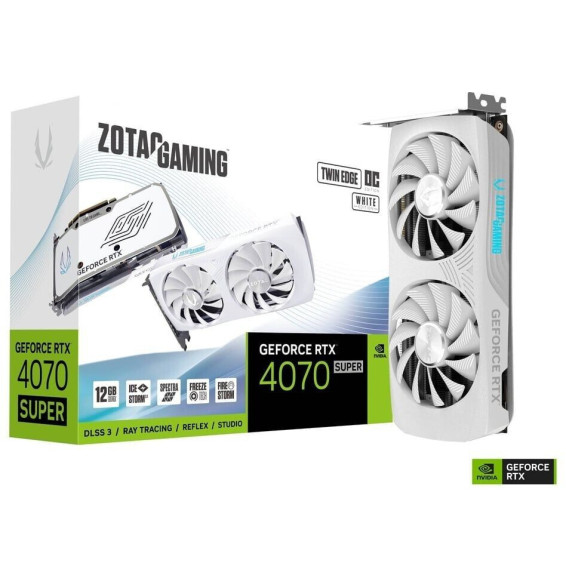 VGA ZOTAC GeForce® RTX 4070 SUPER 12GB Twin Edge OC White