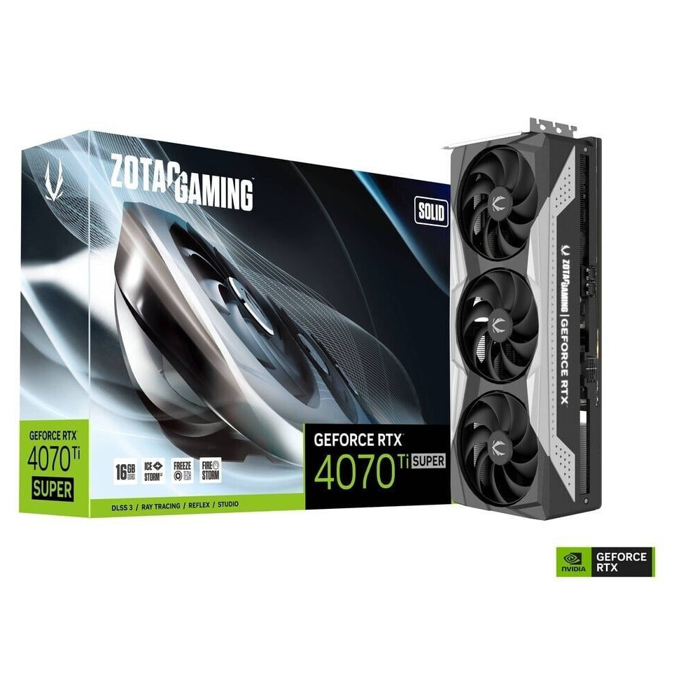 VGA ZOTAC GeForce® RTX 4070 TI SUPER 16GB Solid