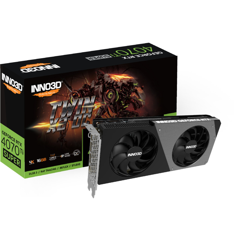 VGA Inno3D GeForce® RTX 4070 Ti 16GB SUPER TWIN X2 OC