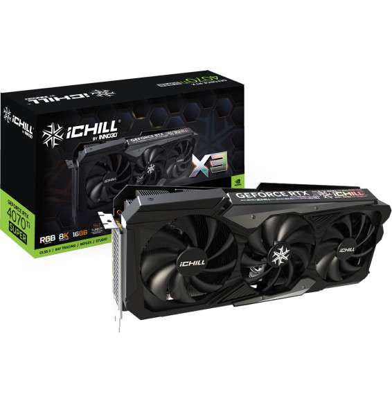 VGA Inno3D GeForce® RTX 4070 Ti 16GB SUPER ICHILL X3