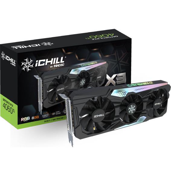 VGA Inno3D GeForce® RTX 4060TI 8GB iChill X3