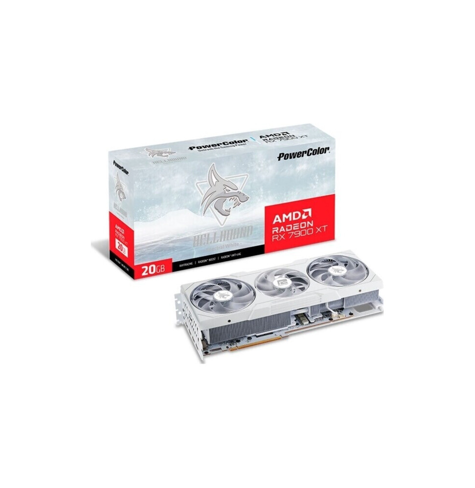 VGA PowerColor Radeon Hellhound Spectral White RX 7900 XT 20GB OC GDDR6