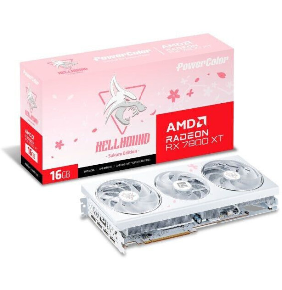 VGA PowerColor Radeon Hellhound Sakura RX 7800XT 16GB GDDR6