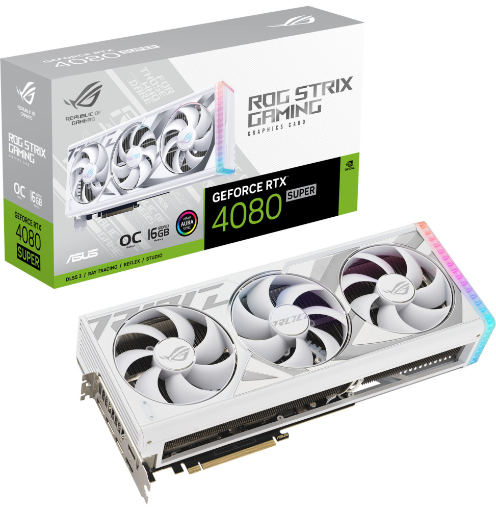 VGA Asus GeForce® RTX 4080 Super 16GB ROG STRIX OC White