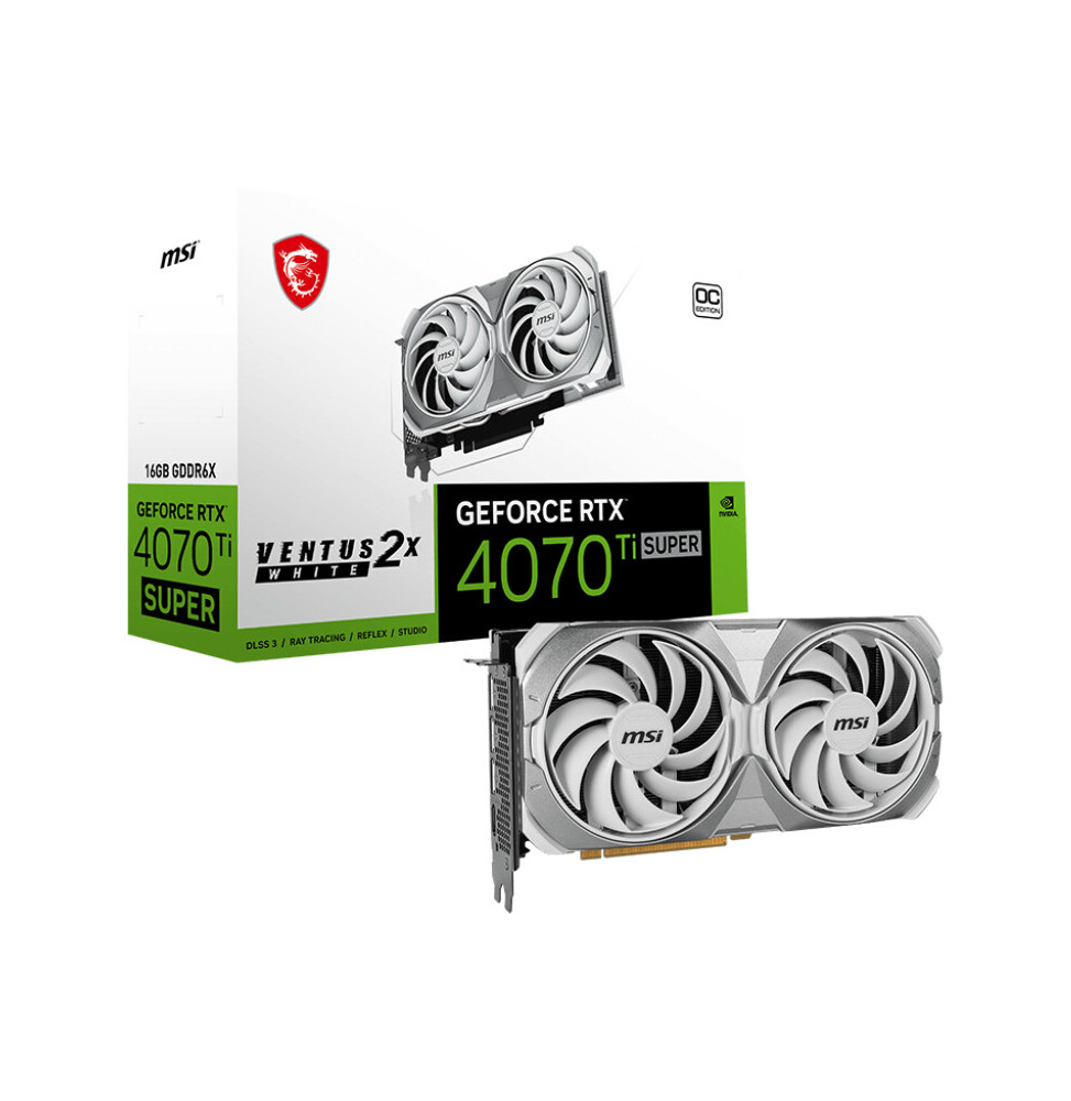 VGA MSI GeForce® RTX 4070 TI SUPER 16GB Ventus 2X White OC