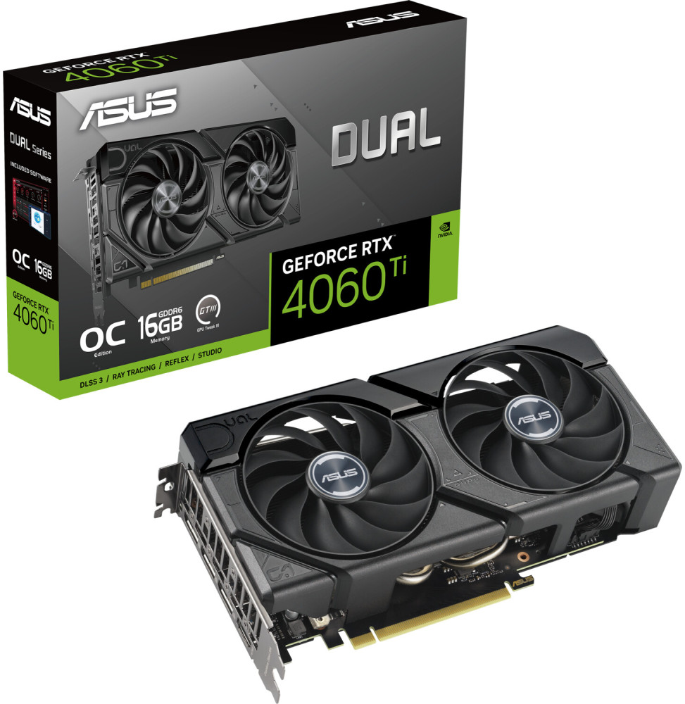 VGA Asus GeForce® RTX 4060TI 16GB DUAL EVO OC