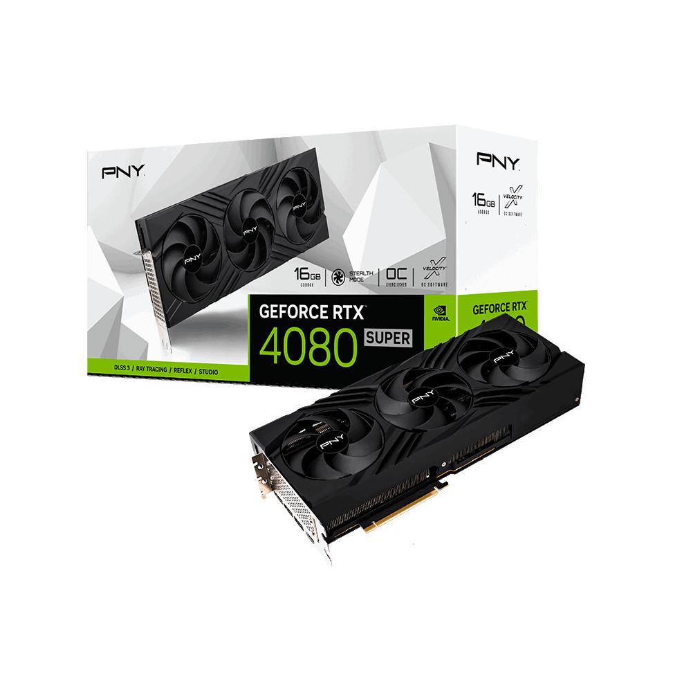 VGA PNY GeForce® RTX 4080 Super 16GB Verto Triple Fan GDDRX6 OC