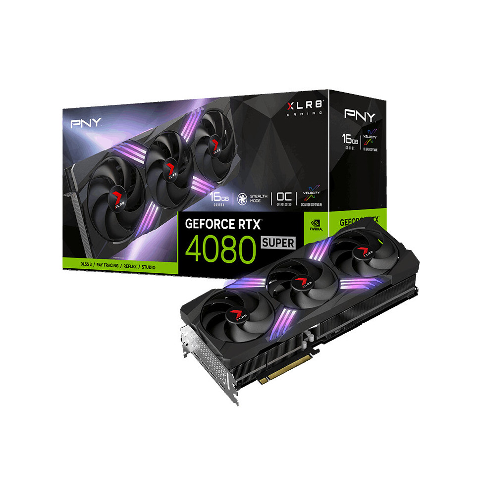 VGA PNY GeForce® RTX 4080 Super 16GB Verto EPIC-X RGB Triple Fan OC