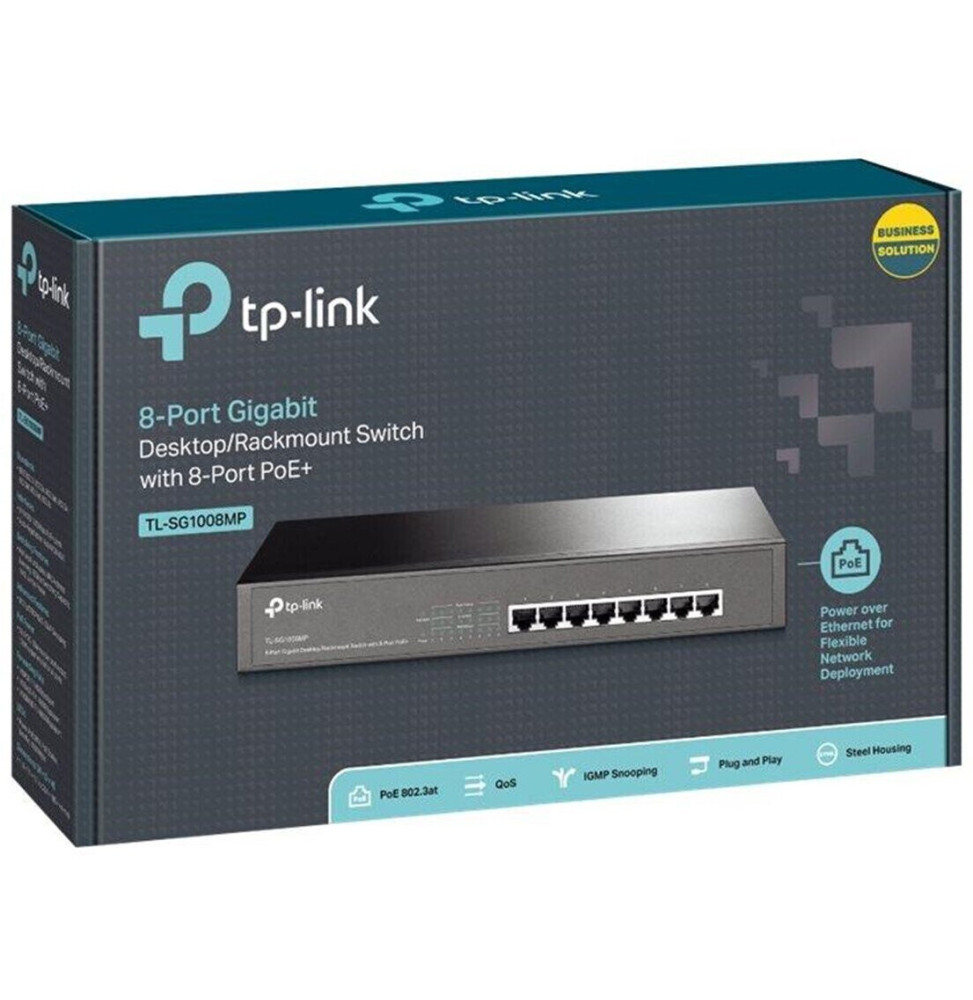 TP-Link Switch Gigabit 8-port 10/100/1000M TL-SG1008MP