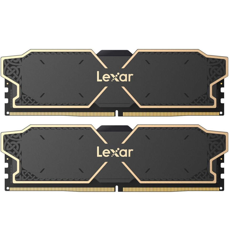 DDR5 32GB KIT 2x16GB PC 6000 Lexar THOR CL32 with heatsink schwarz LD5U16G60C32LG-RGD