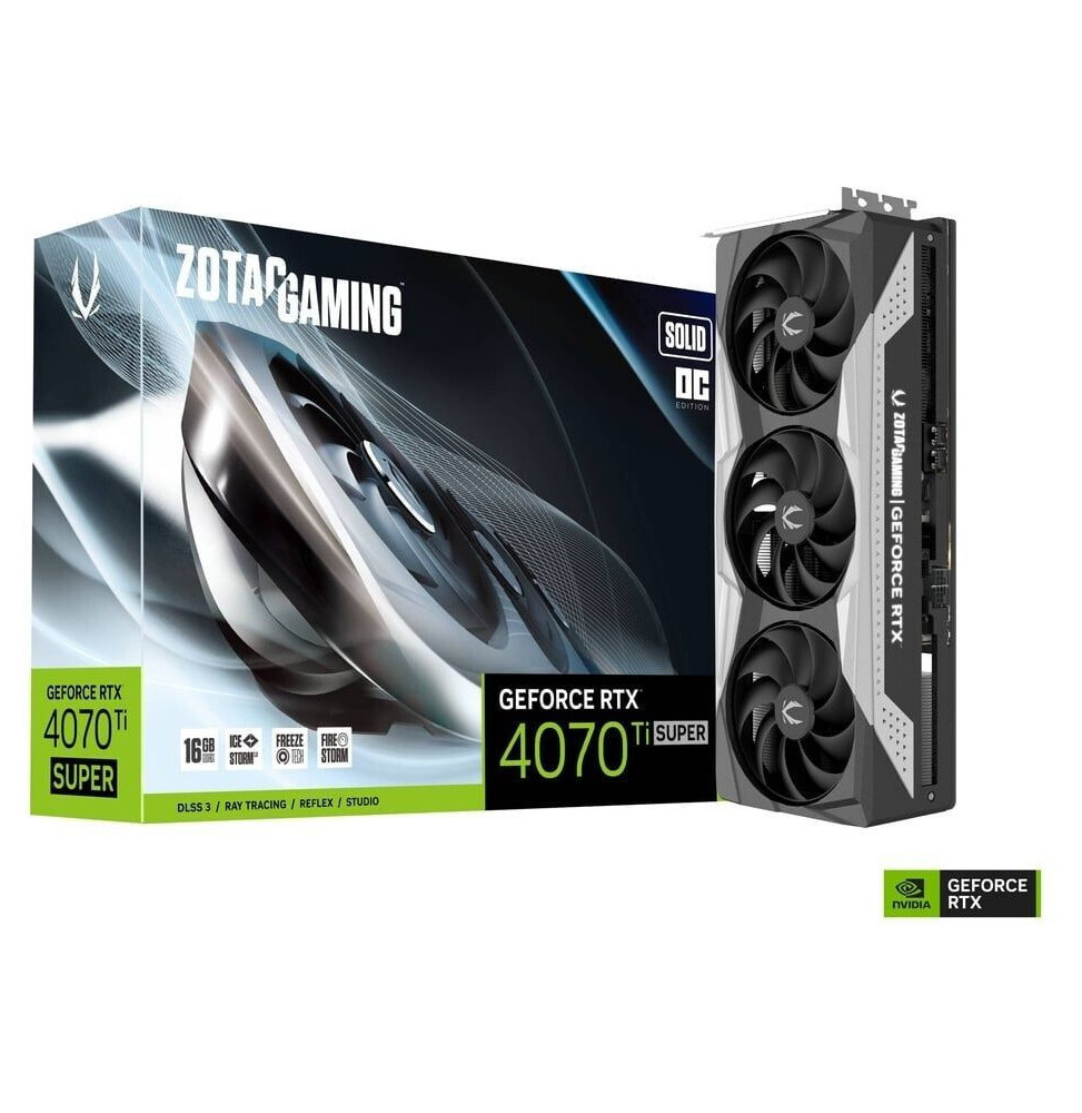 VGA ZOTAC GeForce® RTX 4070 TI SUPER 16GB Solid OC