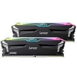 DDR5 32GB KIT 2x16GB PC 6800 Lexar ARES RGB CL34 with heatsink schwarz LD5U16G68C34LA-RGD