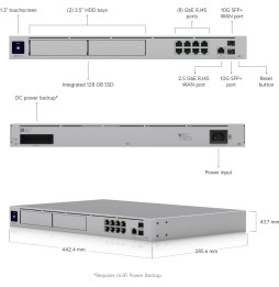 UbiQuiti UniFi Dream Machine Pro Max Gateway 8-port 10/100/1000 UDM-PRO-MAX (1 Jahr Garantie)