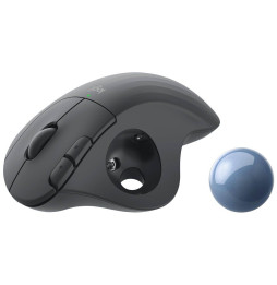 Mouse Logitech ERGO M575 for Business - rechts - Trackball - RF Wireless + Bluetooth - 2000 DPI - Graphit   (910-006221)