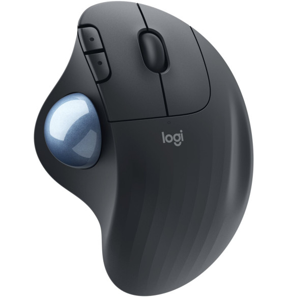 Mouse Logitech ERGO M575 for Business - rechts - Trackball - RF Wireless + Bluetooth - 2000 DPI - Graphit   (910-006221)