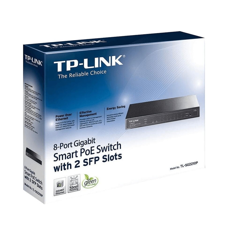 TP-Link Switch 8-port 10/100/1000 TL-SG2210P