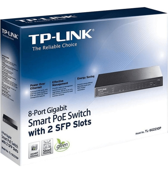 TP-Link Switch 8-port 10/100/1000 TL-SG2210P