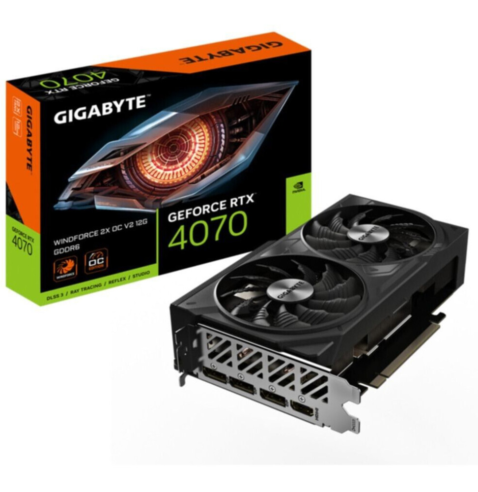 VGA Gigabyte GeForce® RTX 4070 12GB Windforce 2X OC V2