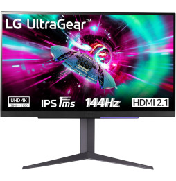 LG 27GR93U UltraGear Gaming Monitor 27" UltraHD 4K IPS HDR 400 3840x2160 1ms G-Sync AMD FreeSync 144Hz HDMI 2.1 Nero