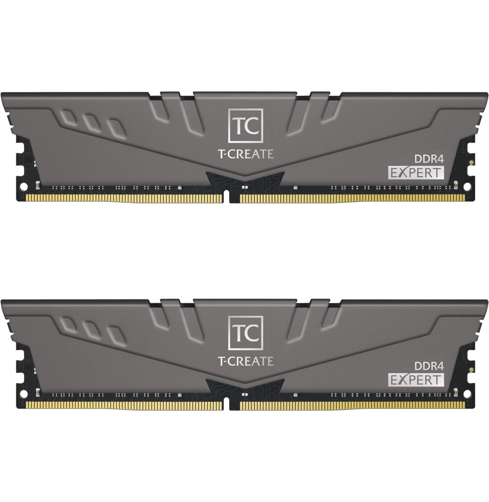 DDR4 64GB KIT 2x32GB PC 3200 Teamgroup T-Create Expert OC10L TTCED464G3200HC16FDC01 grau