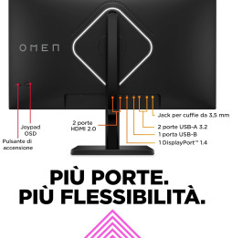 HP OMEN 27qs Monitor da 27 Pollici, Pannello IPS da 16:9 QHD da 240 Hz, 1 ms