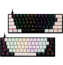 Tastiera Gaming GAMDIAS AURA GK2 IT BW MECCANICA DUAL-COLOR KEYCAP - Switch Red