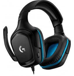 Logitech G432 Cuffie Gaming Cablate, Audio Surround 7.1, DTS: x 2.0, Driver 50 mm, ‎Jack USB 3.5 mm, Microfono Flip-to-Mute