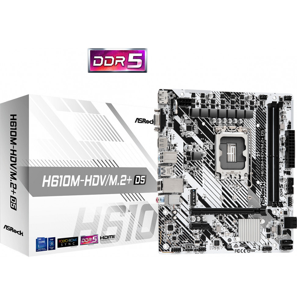 ASROCK H610M-HDV/M.2+ D5 (1700) (D)