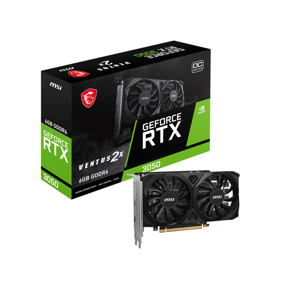 VGA MSI GeForce® RTX 3050 6GB Ventus 2X E OC