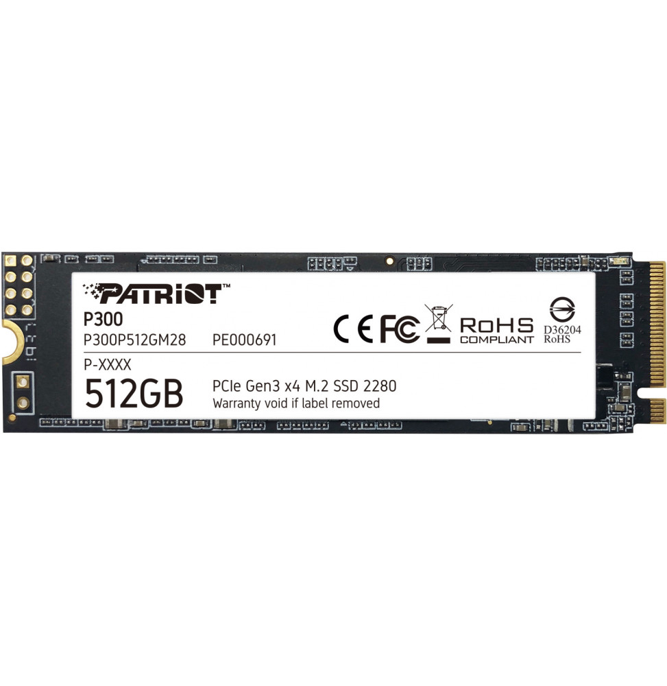 SSD Patriot P300 512GB M.2 PCIe 3.0 P300P512GM28