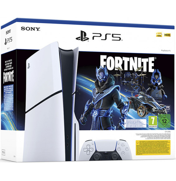 PlayStation 5 D Chassis Slim Disco Cobalt Star Fortnite PS5