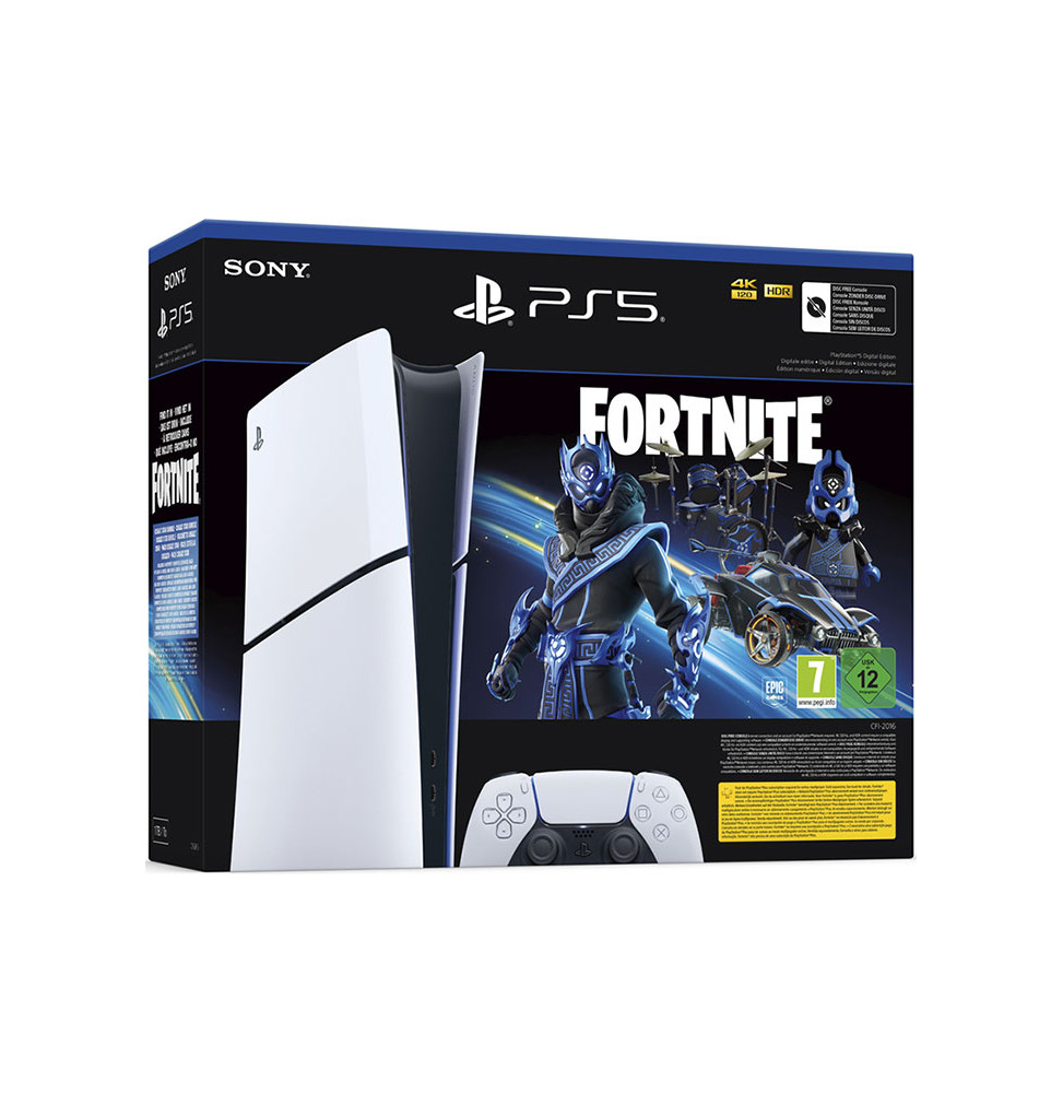 PlayStation 5 Digital Edition D Slim Cobalt Star Fortnite PS5