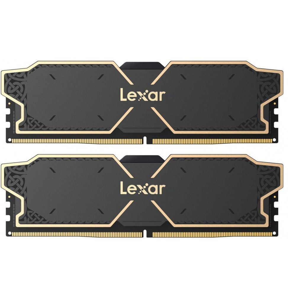 DDR5 32GB KIT 2x16GB PC 6000 Lexar THOR CL38 with heatsink schwarz LD5U16G60C38LG-RGD