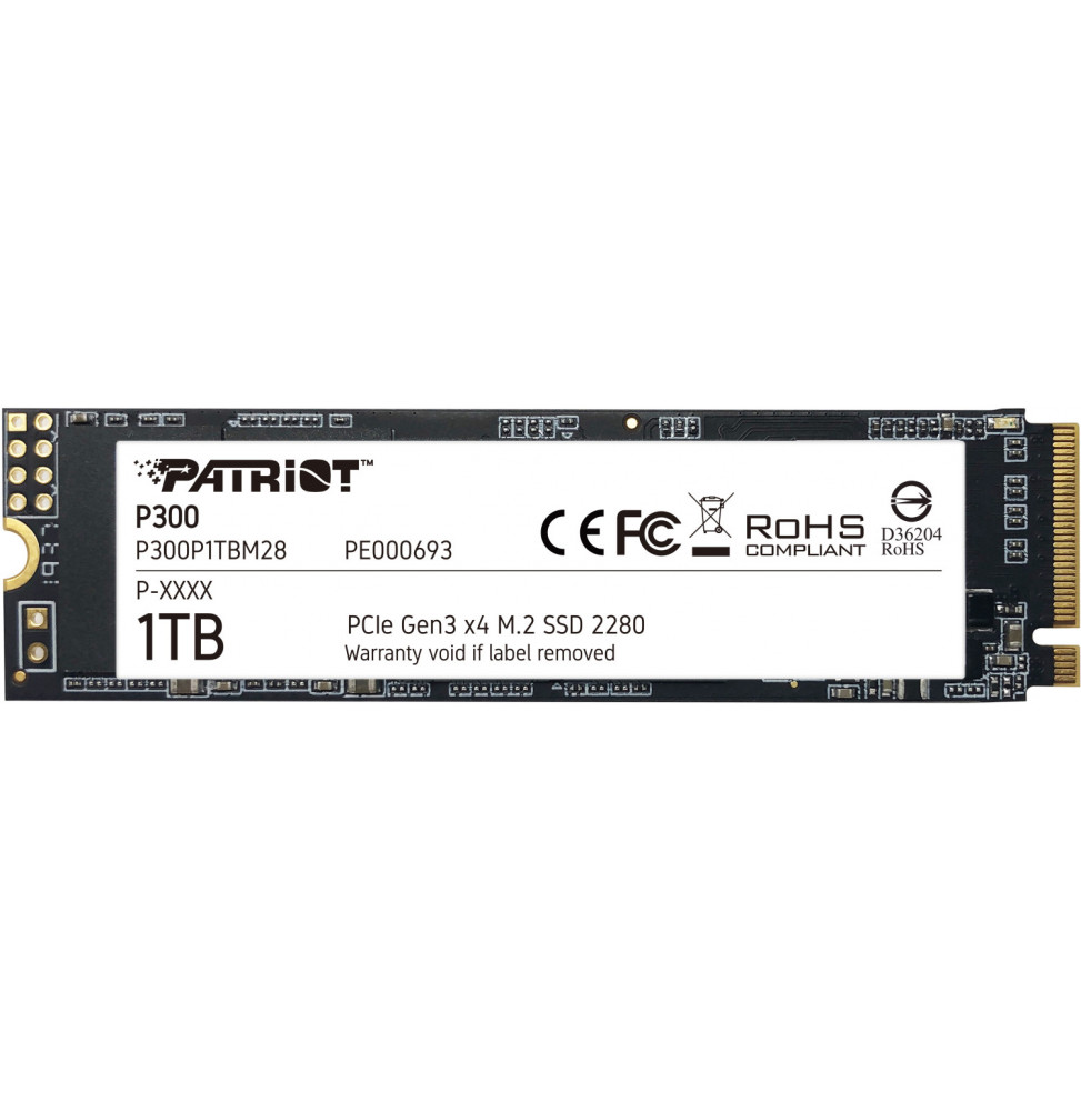 SSD Patriot P300 1TB M.2 PCIe 3.0 P300P1TBM28 NVME