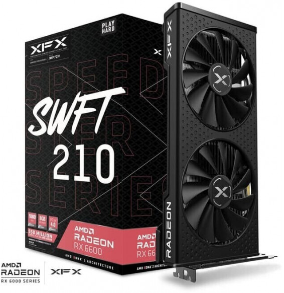 VGA XFX Radeon RX6600 8GB Speedster SWFT210 Core Gaming