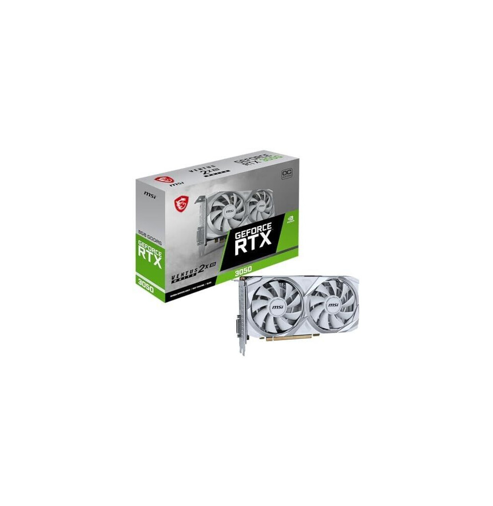 VGA MSI GeForce® RTX 3050 8GB Ventus 2X XS OC White