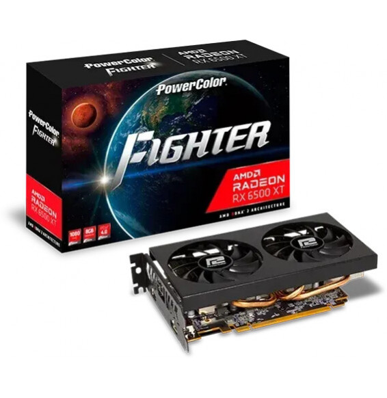 VGA PowerColor Radeon Fighter RX 6500XT 8GB GDDR6