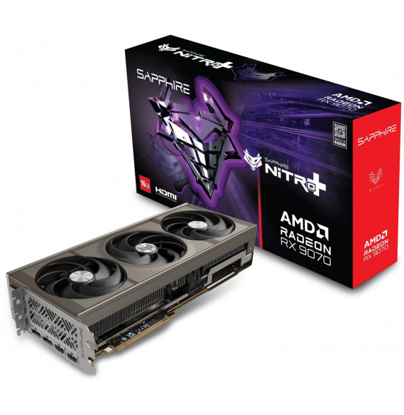 VGA SAPPHIRE NITRO+ Radeon RX 9070 16GB Gaming OC (UEFI)