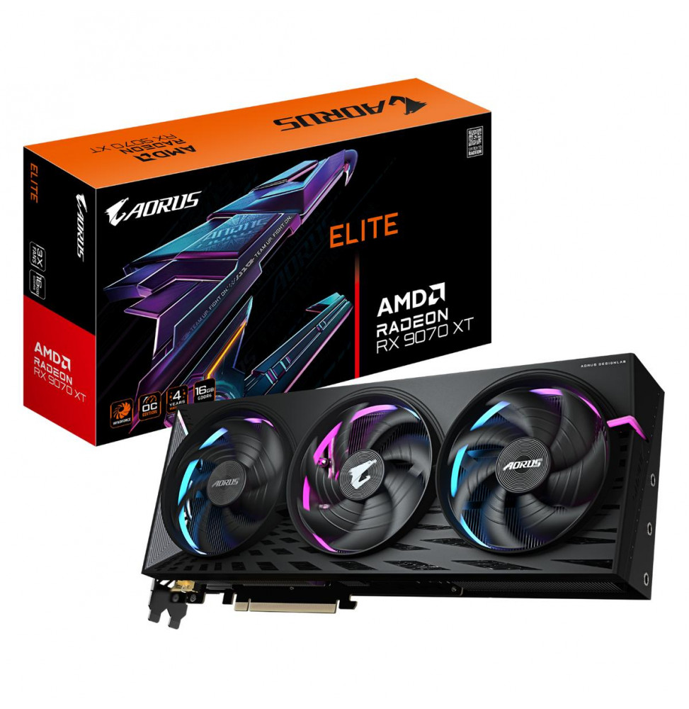 VGA Gigabyte Radeon RX 9070 XT ELITE 16GB AORUS