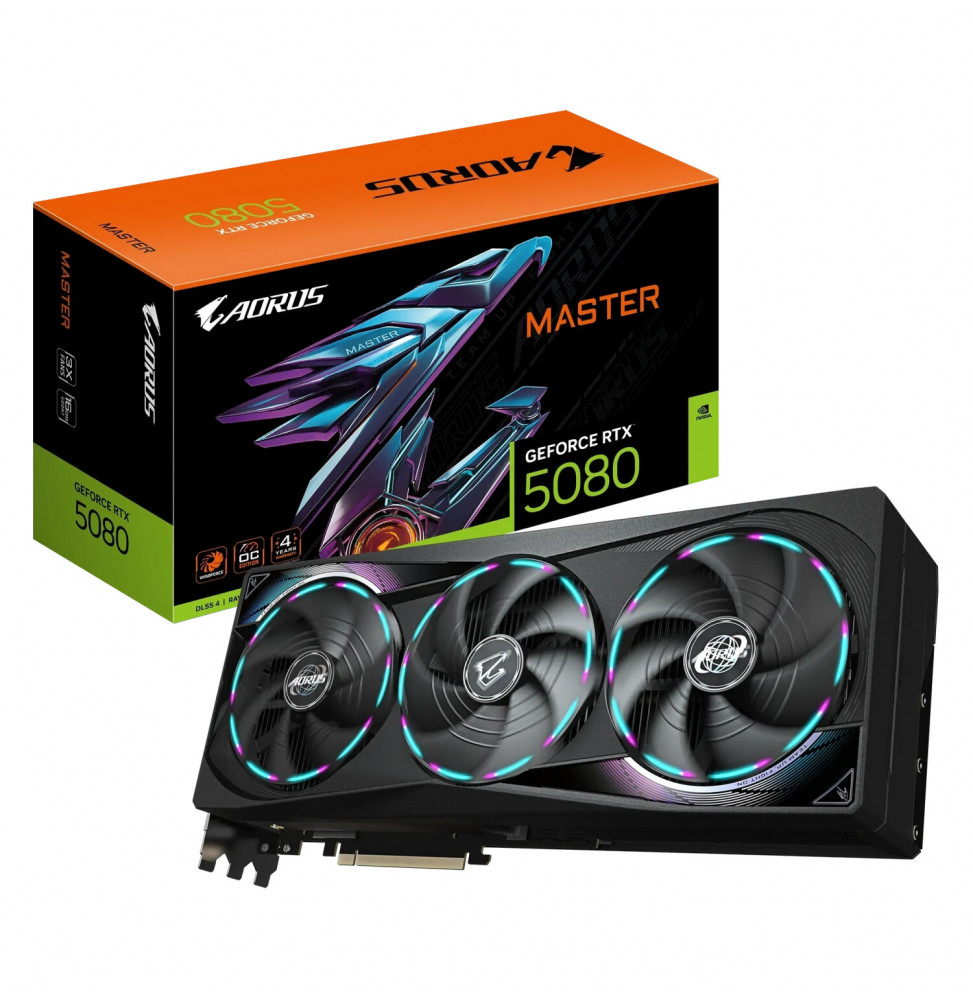 VGA Gigabyte GeForce® RTX 5080 16GB AORUS MASTER