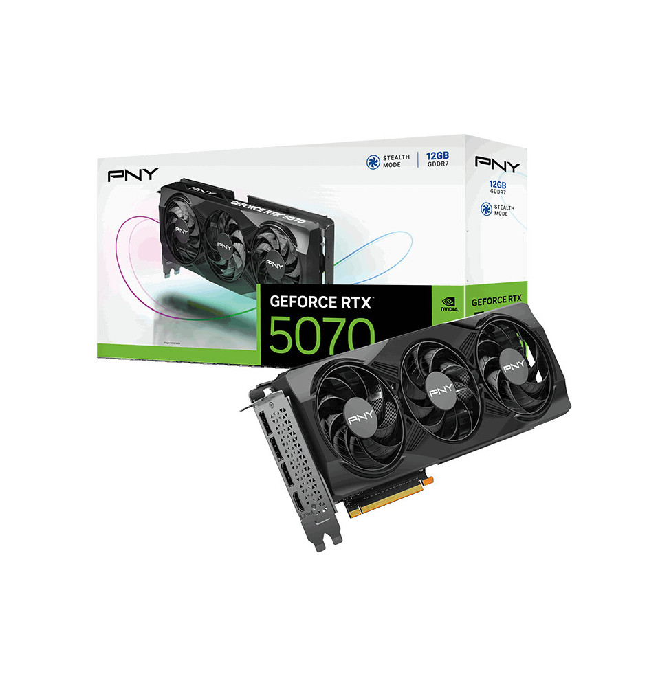 VGA PNY GeForce® RTX™ 5070 12GB Gaming Triple Fan