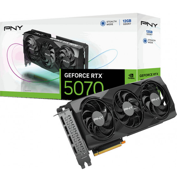 VGA PNY GeForce® RTX™ 5070 12GB Gaming Triple Fan