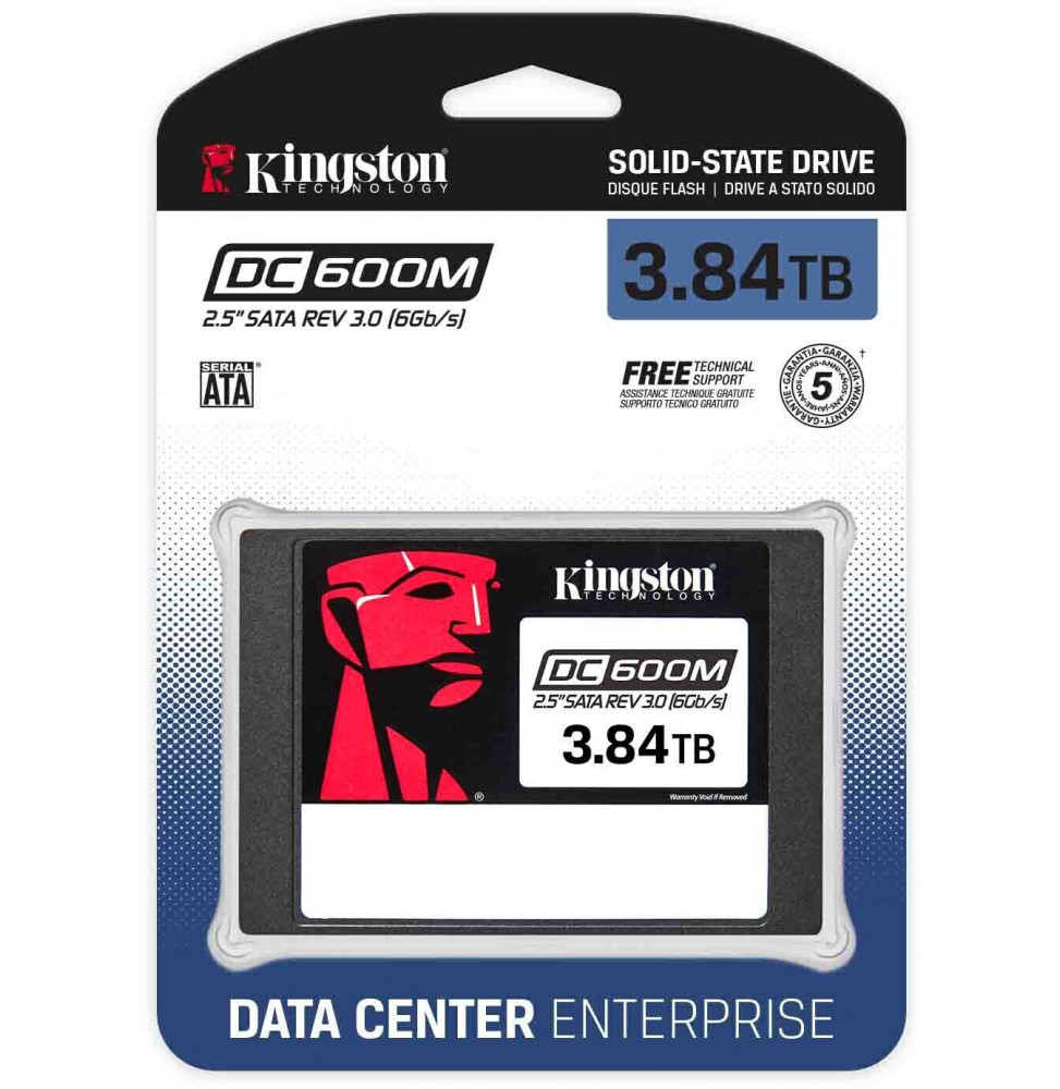 SSD Kingston DC600M 3,84 TB Sata 3.0 2,5 Enterprise SEDC600M/3840G