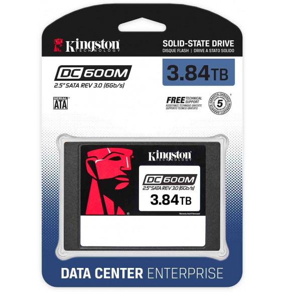 SSD Kingston DC600M 3,84 TB Sata 3.0 2,5 Enterprise SEDC600M/3840G