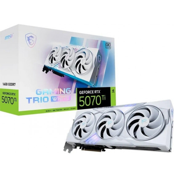 VGA MSI GeForce® RTX 5070 TI 16GB GAMING TRIO OC WHITE