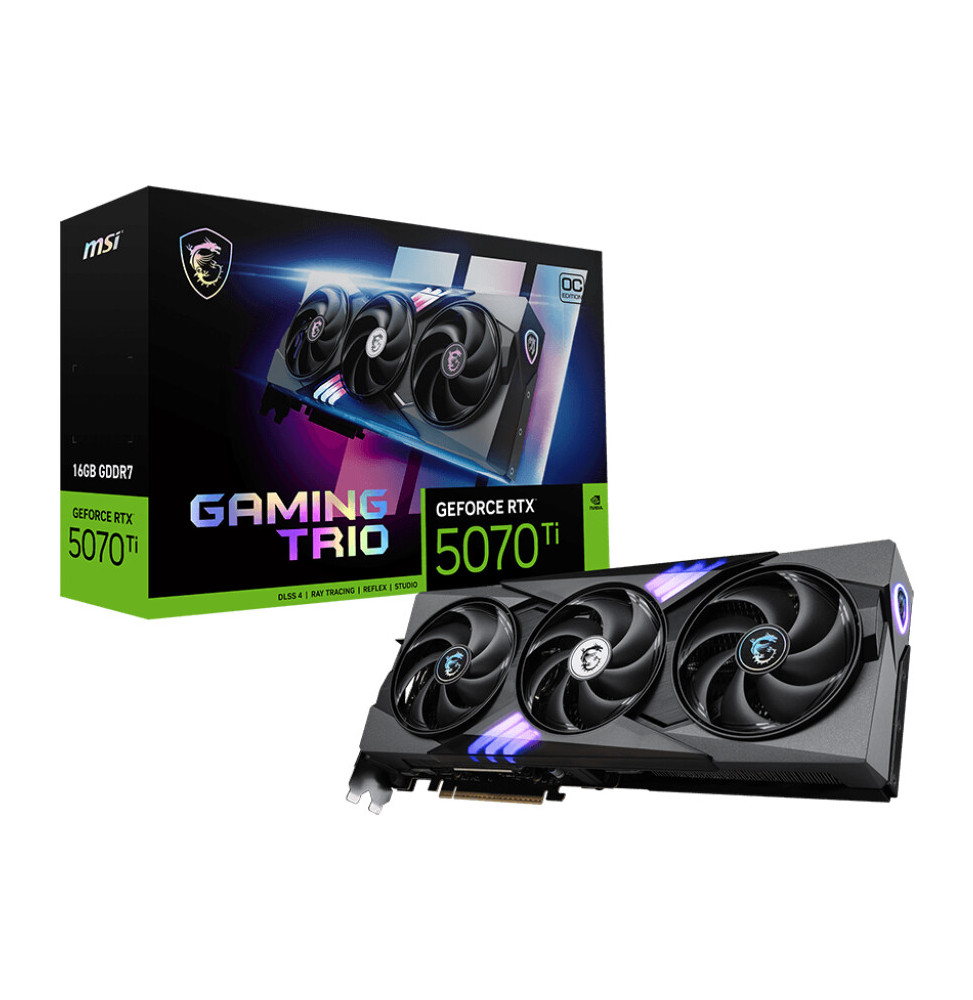 VGA MSI GeForce® RTX 5070 TI 16GB GAMING TRIO OC