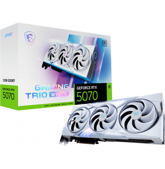 VGA MSI GeForce® RTX 5070 12GB GAMING TRIO OC WHITE