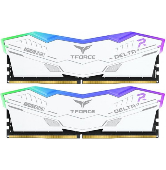 DDR5 32GB KIT 2x16GB PC 6000 Team T-Force Delta RGB CL30 FF8D532G6000HC30DC01 weiß