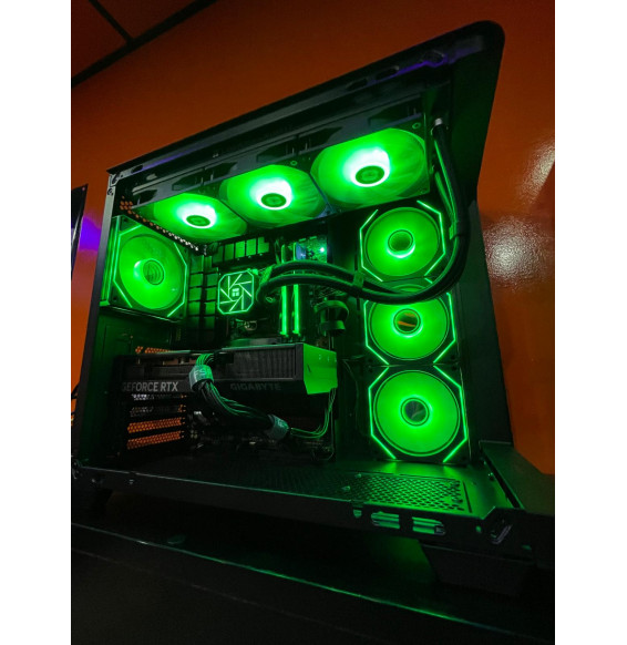 PC GAMING Tekon 180S - AMD Ryzen 7 7800X3D - NVIDIA Gigabyte RTX 4070 12 GB - SSD M2 1TB - DDR5 32GB - LIQUID