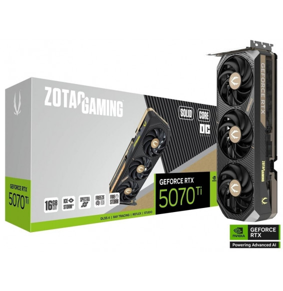VGA ZOTAC GeForce® RTX 5070TI 16GB Solid Core OC